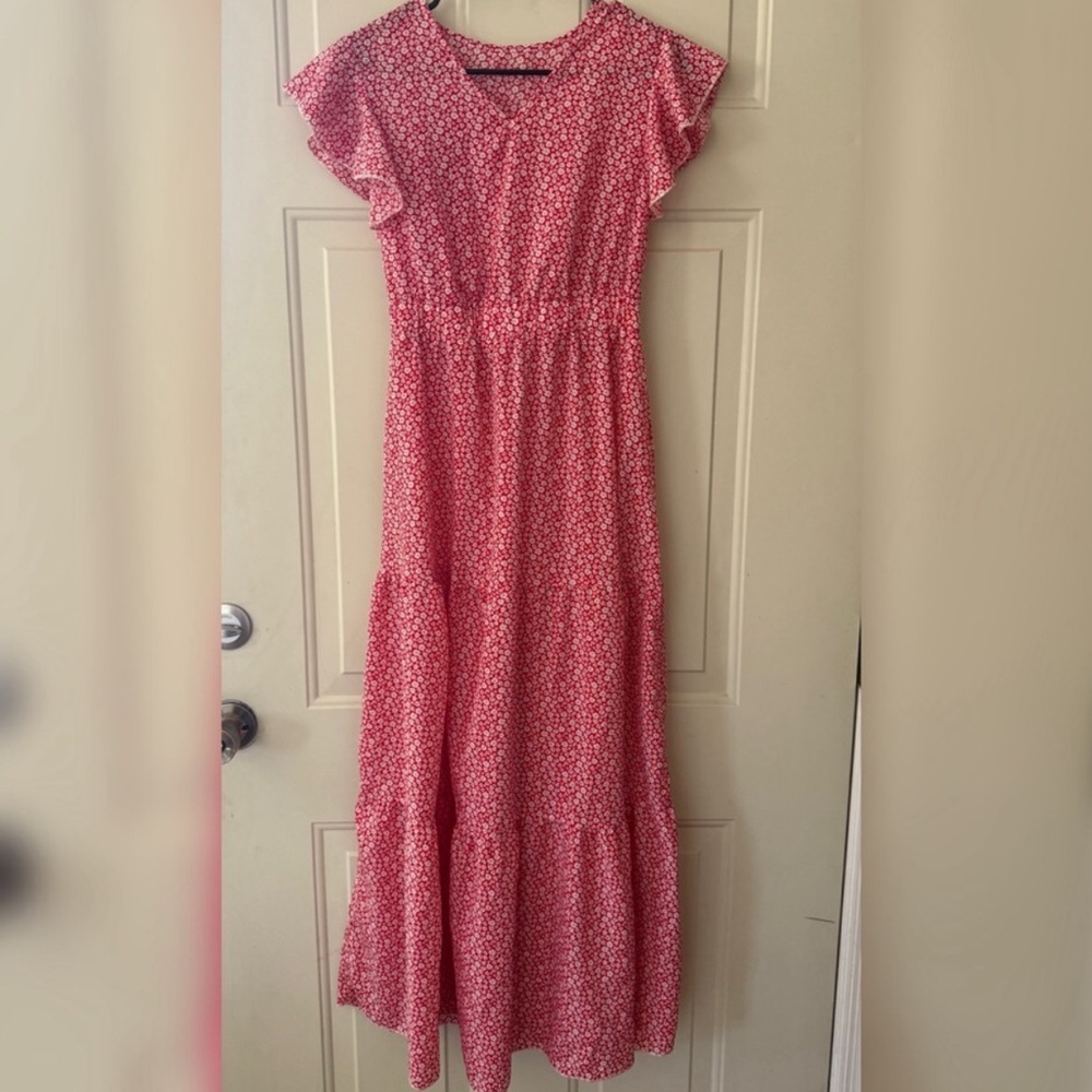 Floral Pink Mini Dress